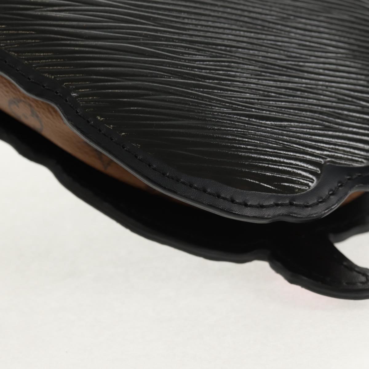 LOUIS VUITTON Monogram Reverse Dog Face Pochette Bag Gray M53171 LV Auth 139199M