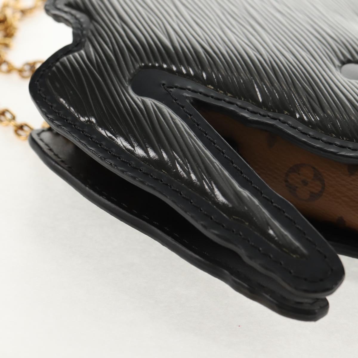 LOUIS VUITTON Monogram Reverse Dog Face Pochette Bag Gray M53171 LV Auth 139199M