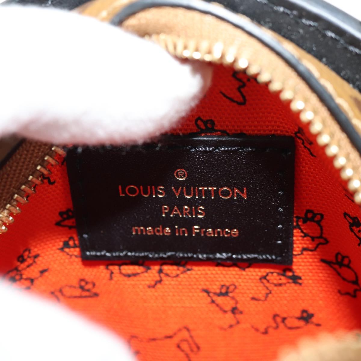 LOUIS VUITTON Monogram Reverse Dog Face Pochette Bag Gray M53171 LV Auth 139199M