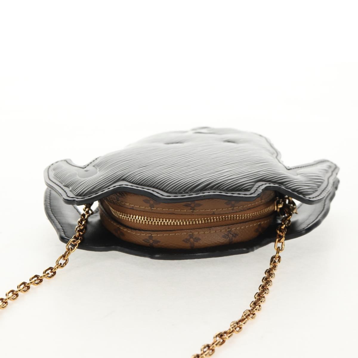 LOUIS VUITTON Monogram Reverse Dog Face Pochette Bag Gray M53171 LV Auth 139199M