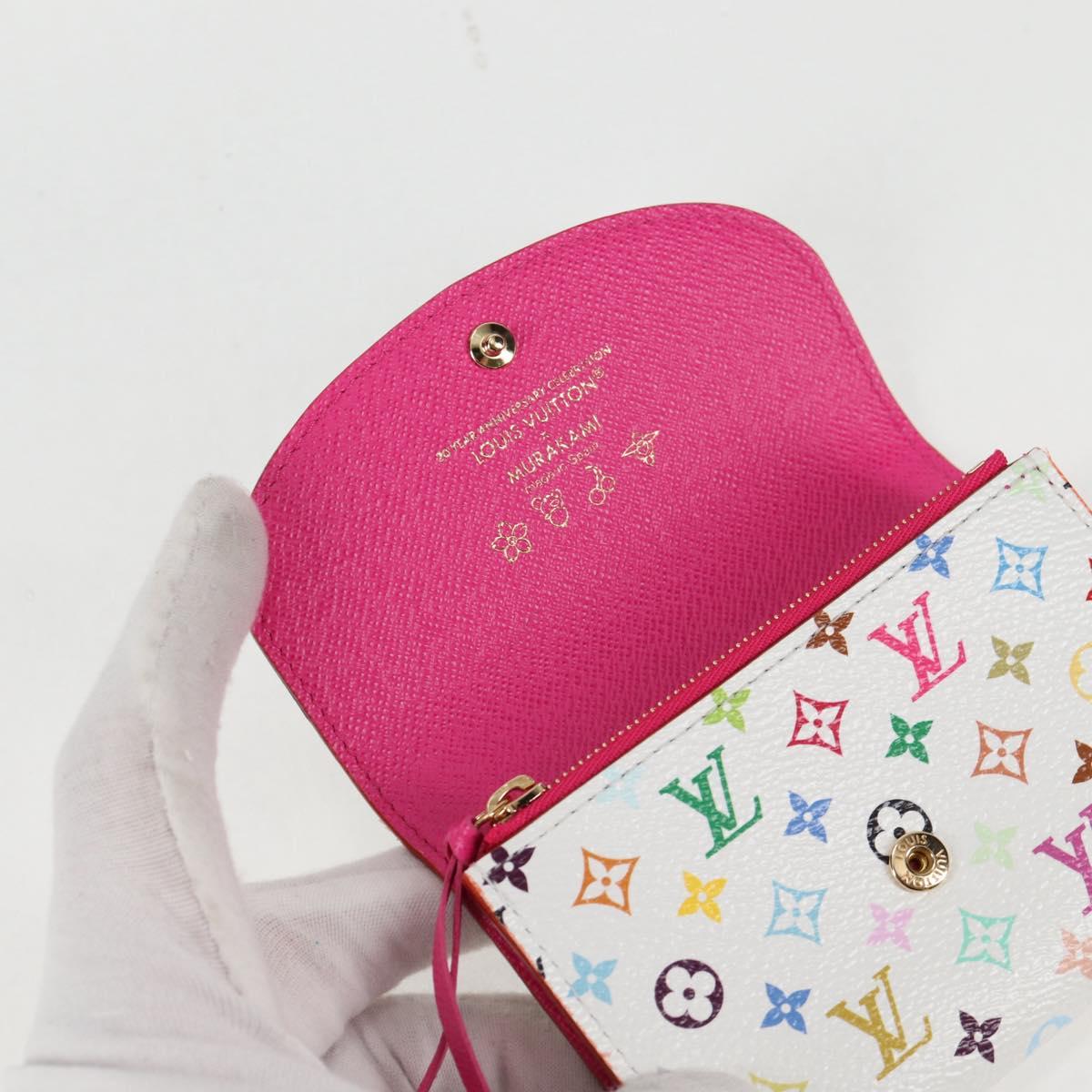 LOUIS VUITTON Multicolor Porte Monnaie Rosary Coin Purse M13399 LV Auth 139205SAM
