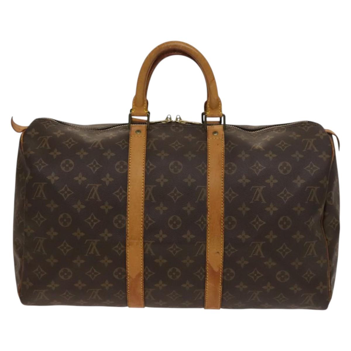 LOUIS VUITTON Monogram Keepall 45 Boston Bag M41428 LV Auth 139238