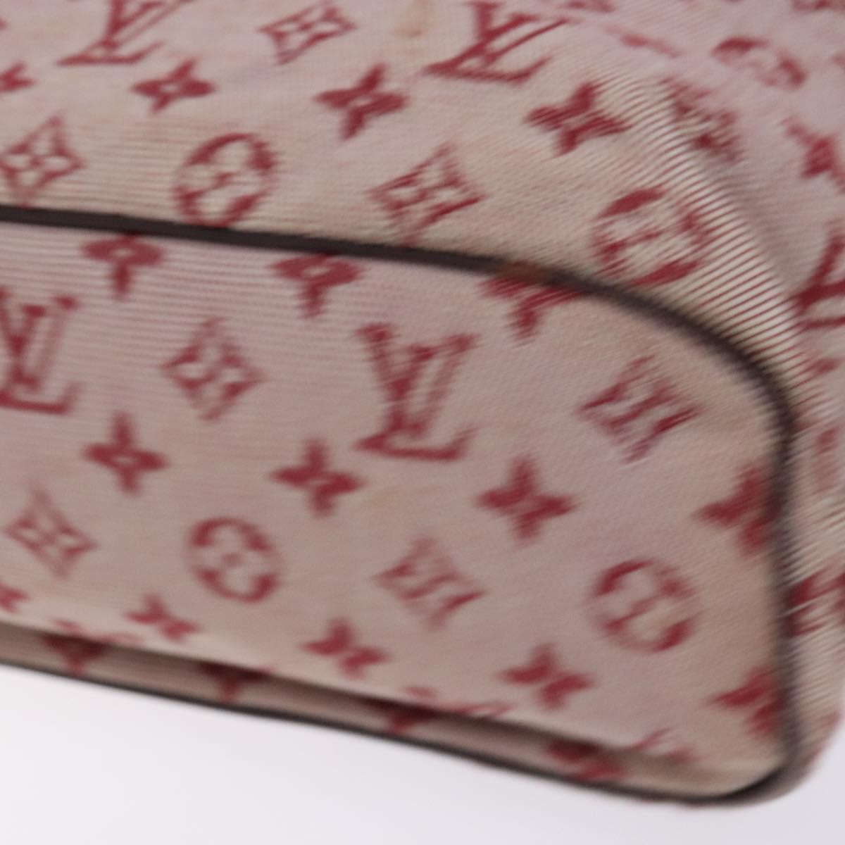 LOUIS VUITTON Monogram Mini Lucille PM Hand Bag Red M92678 LV Auth 139254