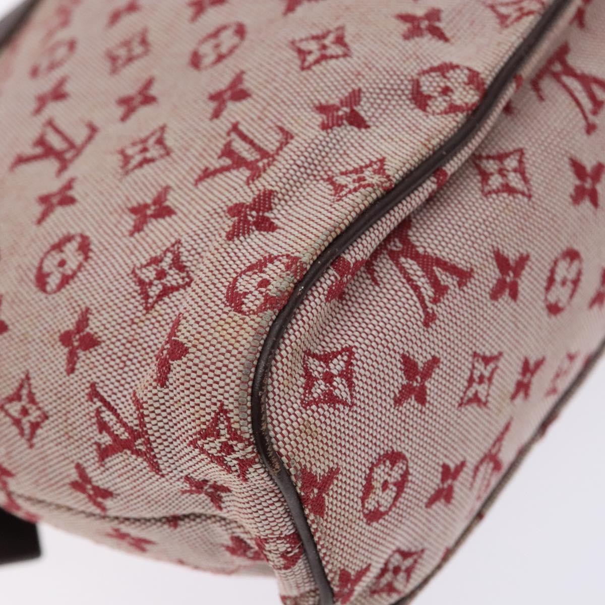 LOUIS VUITTON Monogram Mini Lucille PM Hand Bag Red M92678 LV Auth 139254