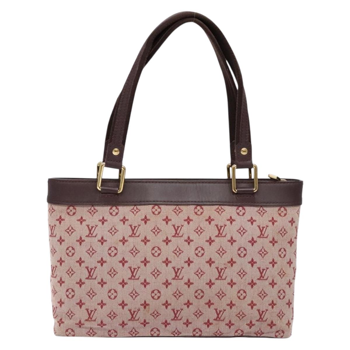 LOUIS VUITTON Monogram Mini Lucille PM Hand Bag Red M92678 LV Auth 139254