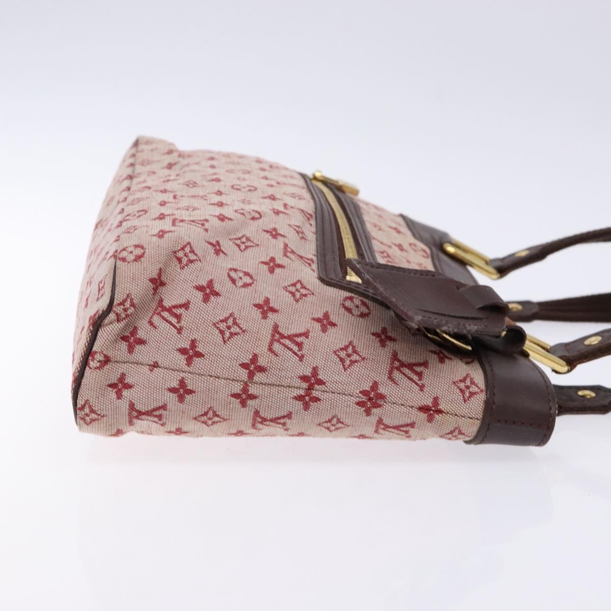 LOUIS VUITTON Monogram Mini Lucille PM Hand Bag Red M92678 LV Auth 139254
