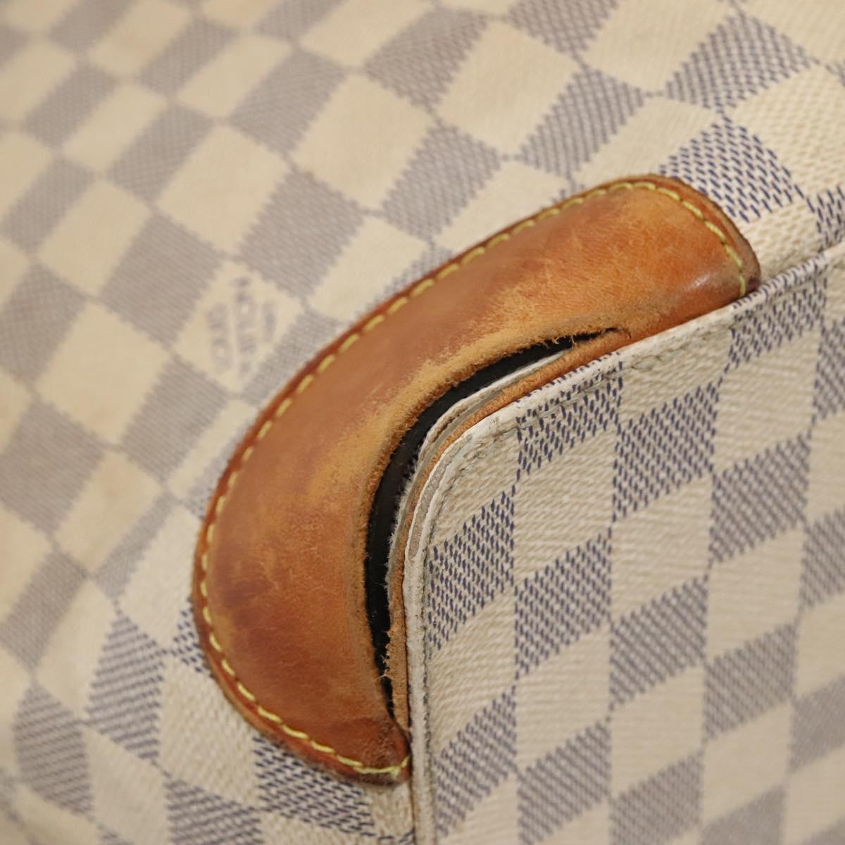 LOUIS VUITTON Damier Azur Hampstead MM Tote Bag N51206 LV Auth 139255