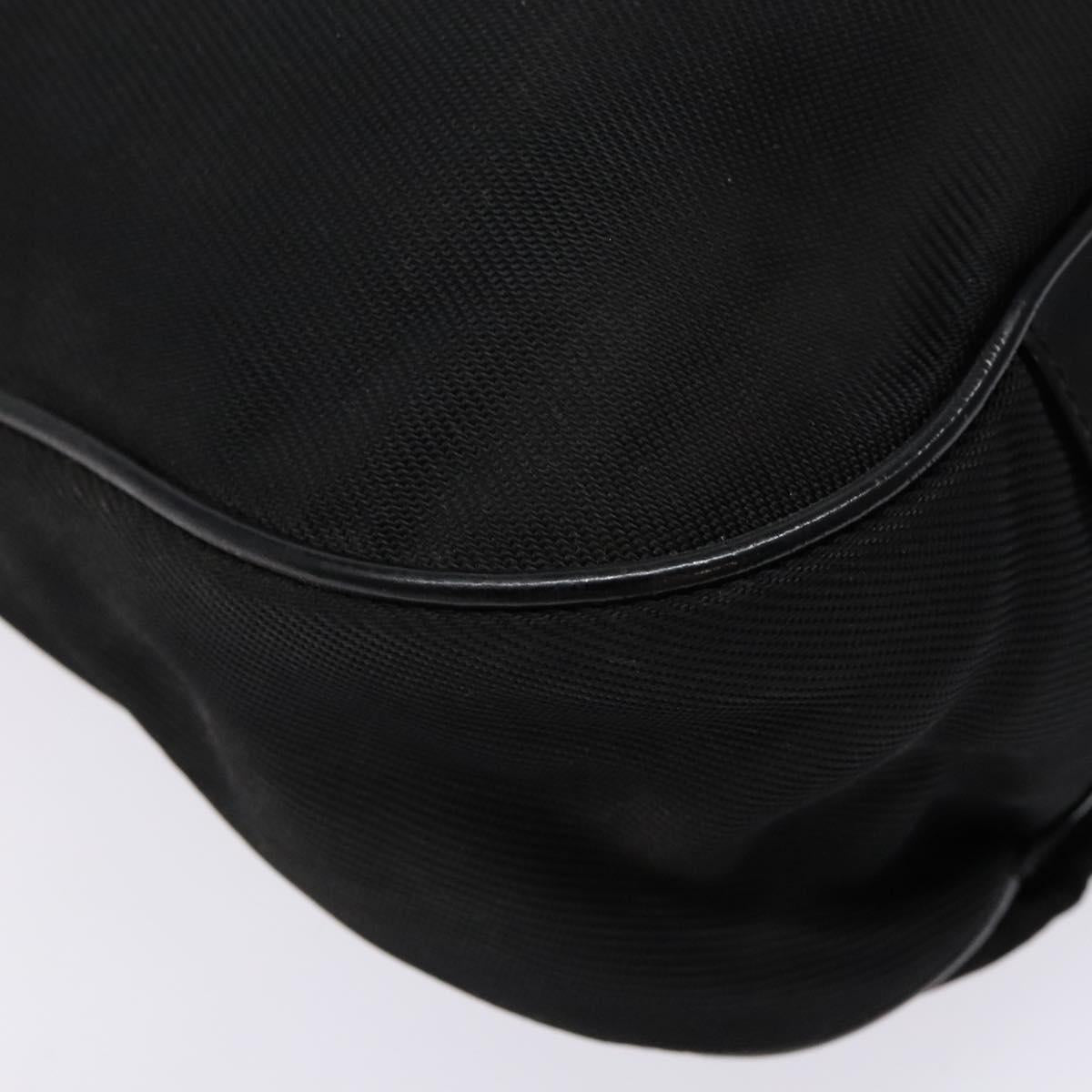GUCCI Bamboo Shoulder Bag Canvas 2way Black Silver 001 2123 1577 Auth 139274