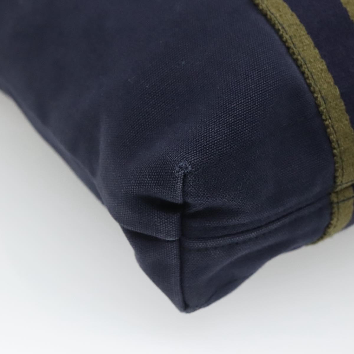 HERMES Fourre Tout Cabas Tote Bag Canvas Navy Auth 139285
