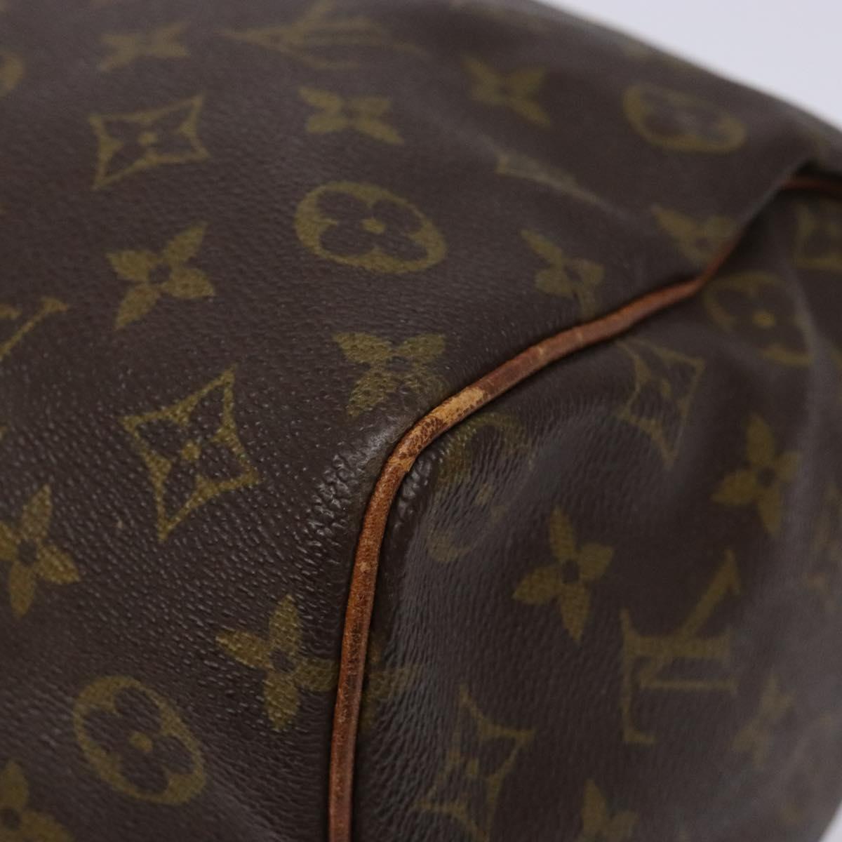 LOUIS VUITTON Monogram Speedy 35 Hand Bag M41524 LV Auth 139298