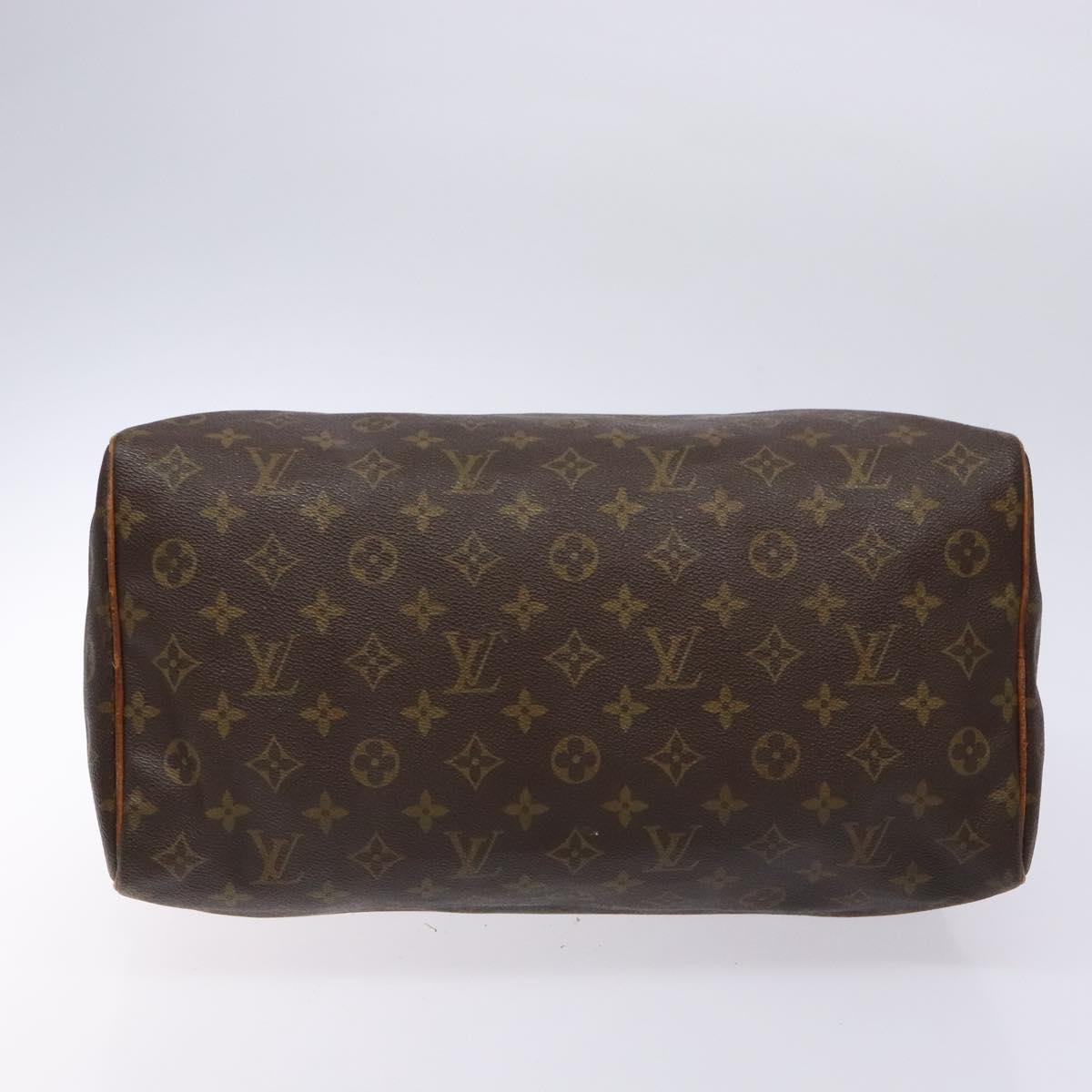 LOUIS VUITTON Monogram Speedy 35 Hand Bag M41524 LV Auth 139298