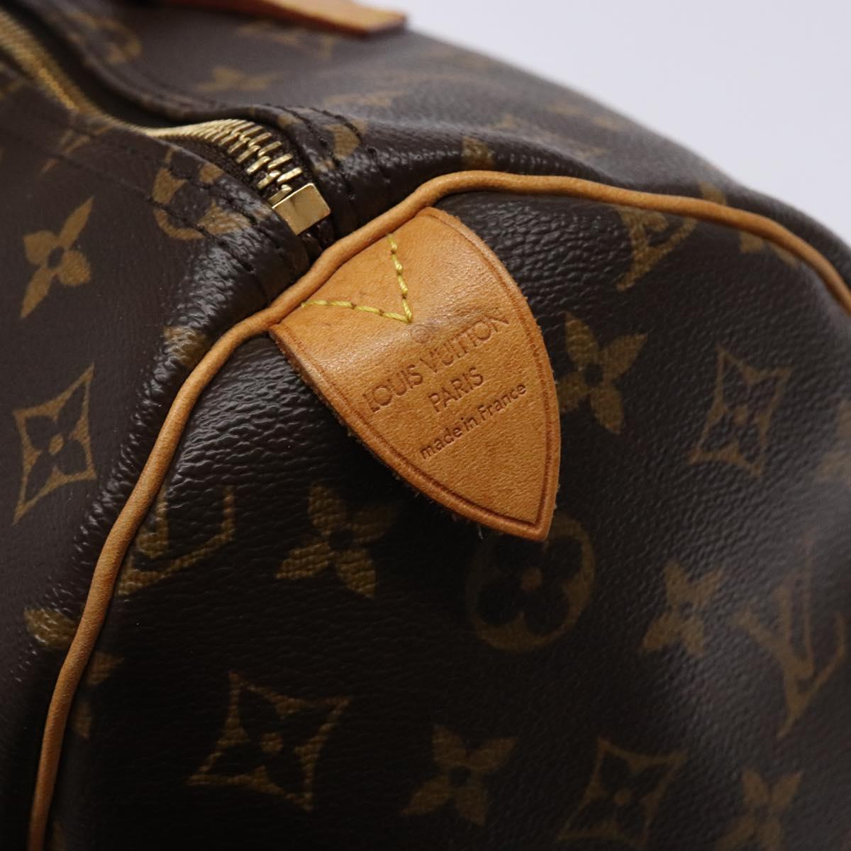 LOUIS VUITTON Monogram Speedy 35 Hand Bag M41524 LV Auth 139300