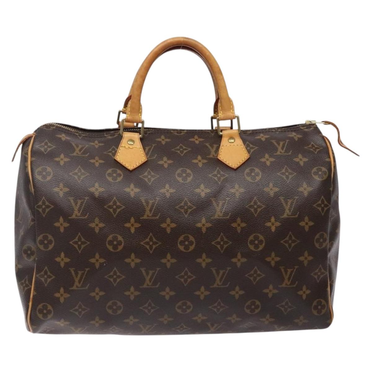 LOUIS VUITTON Monogram Speedy 35 Hand Bag M41524 LV Auth 139300