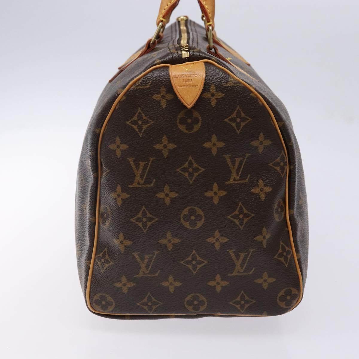 LOUIS VUITTON Monogram Speedy 35 Hand Bag M41524 LV Auth 139300