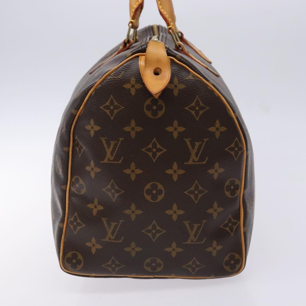 LOUIS VUITTON Monogram Speedy 35 Hand Bag M41524 LV Auth 139300