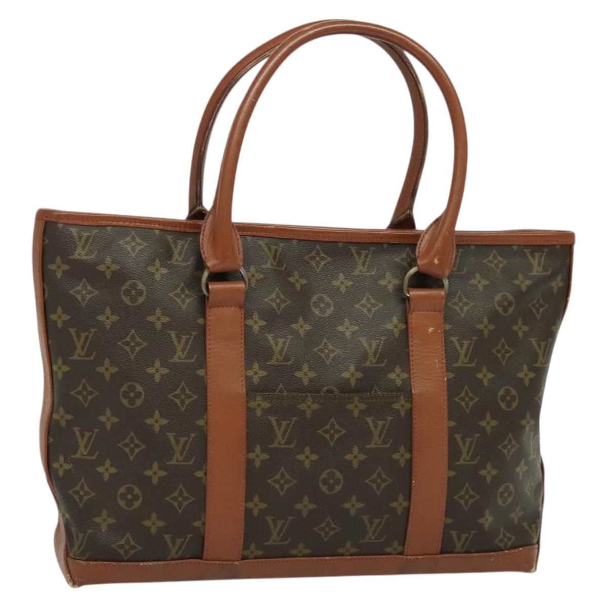 LOUIS VUITTON Monogram Sac Weekend PM Hand Bag M42425 LV Auth 139311