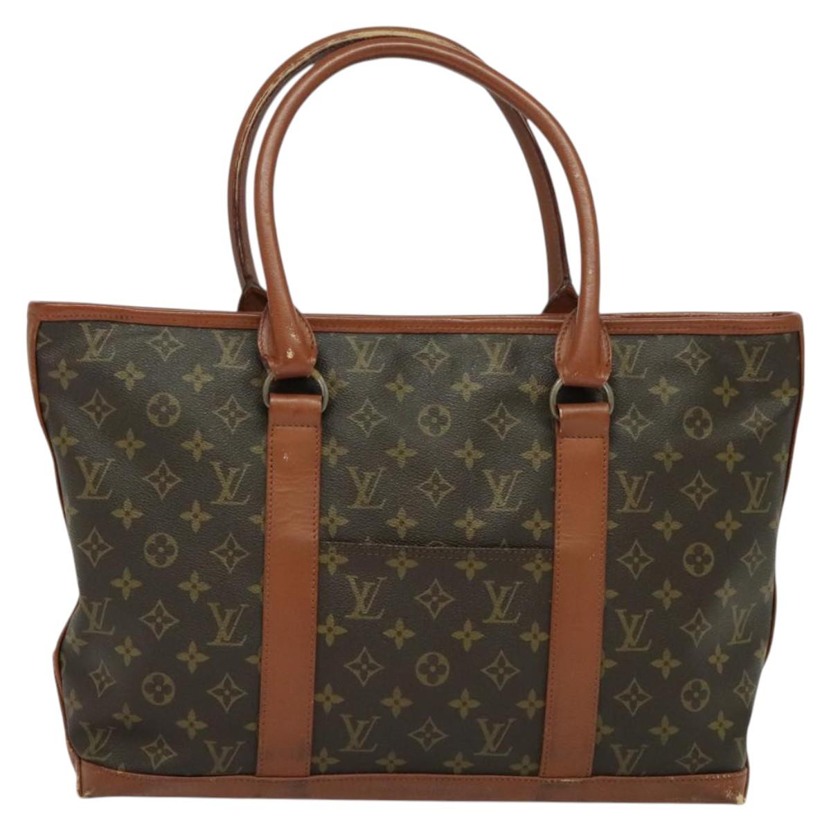 LOUIS VUITTON Monogram Sac Weekend PM Hand Bag M42425 LV Auth 139311