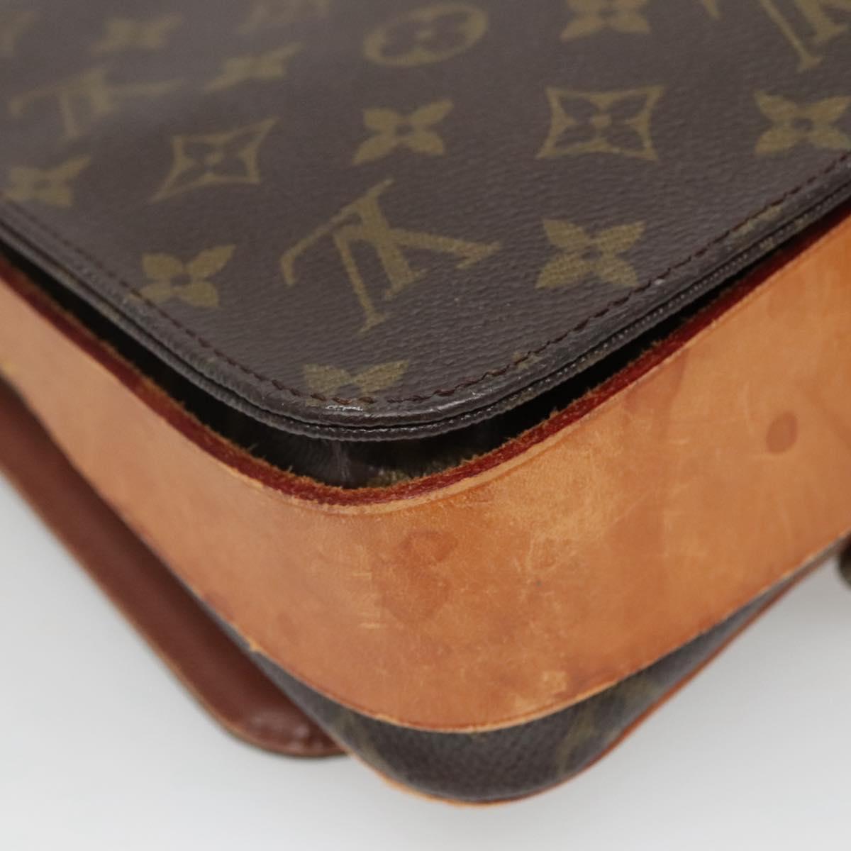 LOUIS VUITTON Monogram Cartouchiere MM Shoulder Bag M51253 LV Auth 139313