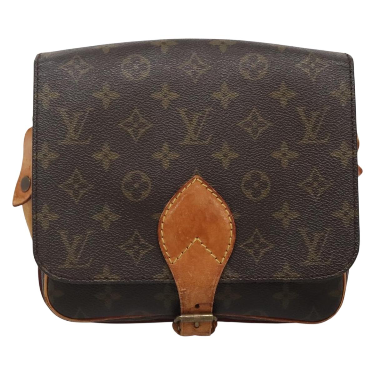 LOUIS VUITTON Monogram Cartouchiere MM Shoulder Bag M51253 LV Auth 139313
