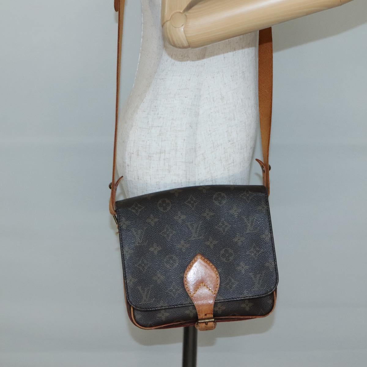 LOUIS VUITTON Monogram Cartouchiere MM Shoulder Bag M51253 LV Auth 139313