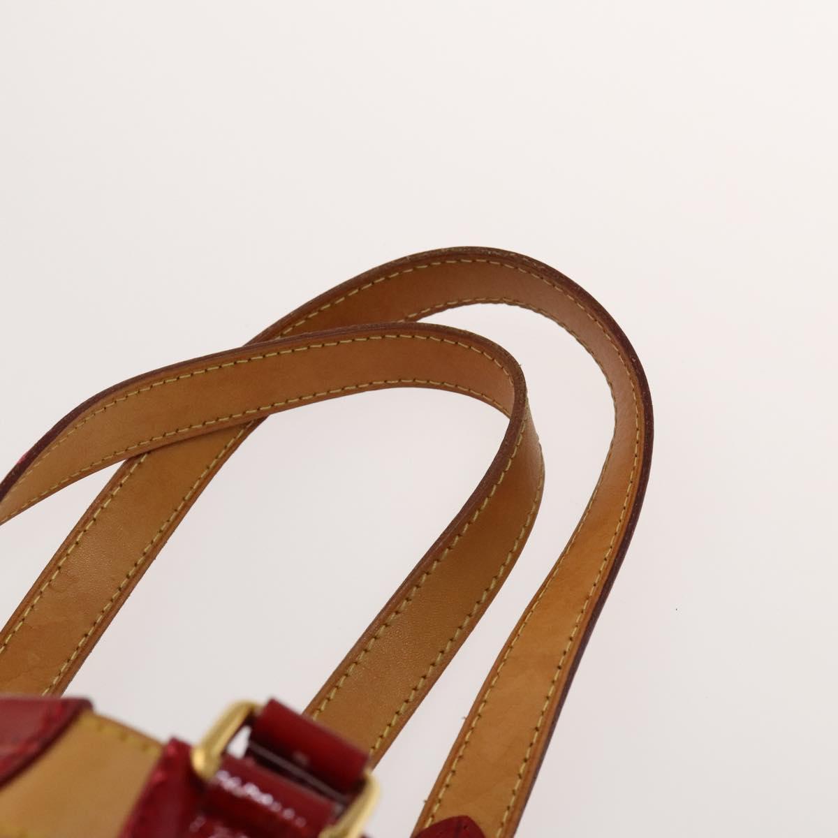 LOUIS VUITTON Monogram Ruby Neo Bucket Tote Bag Red M95613 LV Auth 139320