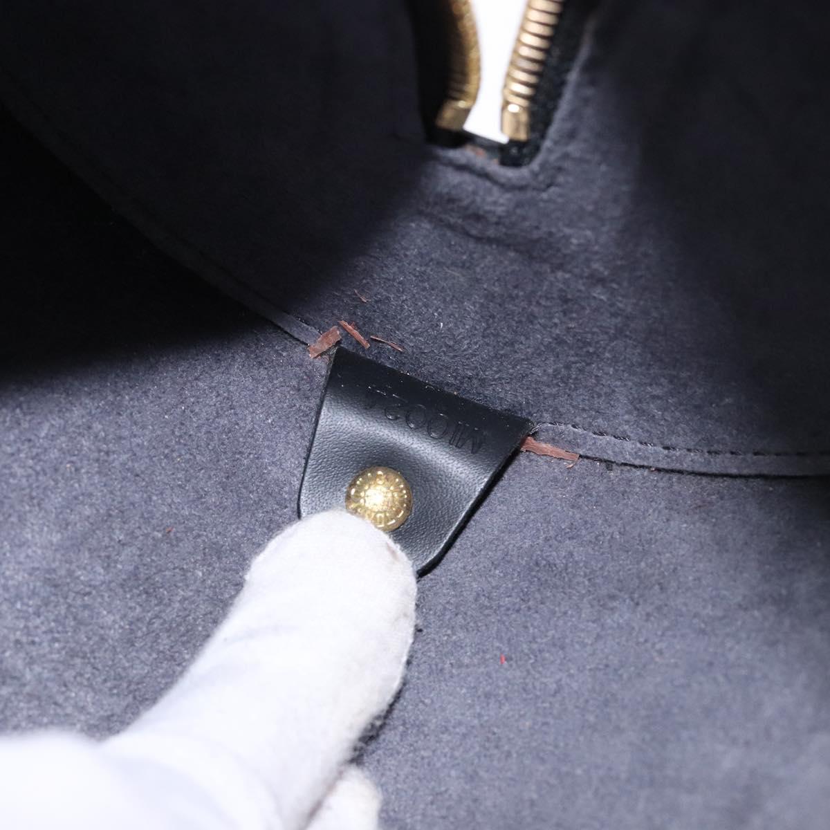 LOUIS VUITTON Epi Soufflot Hand Bag Black M52222 LV Auth 139330