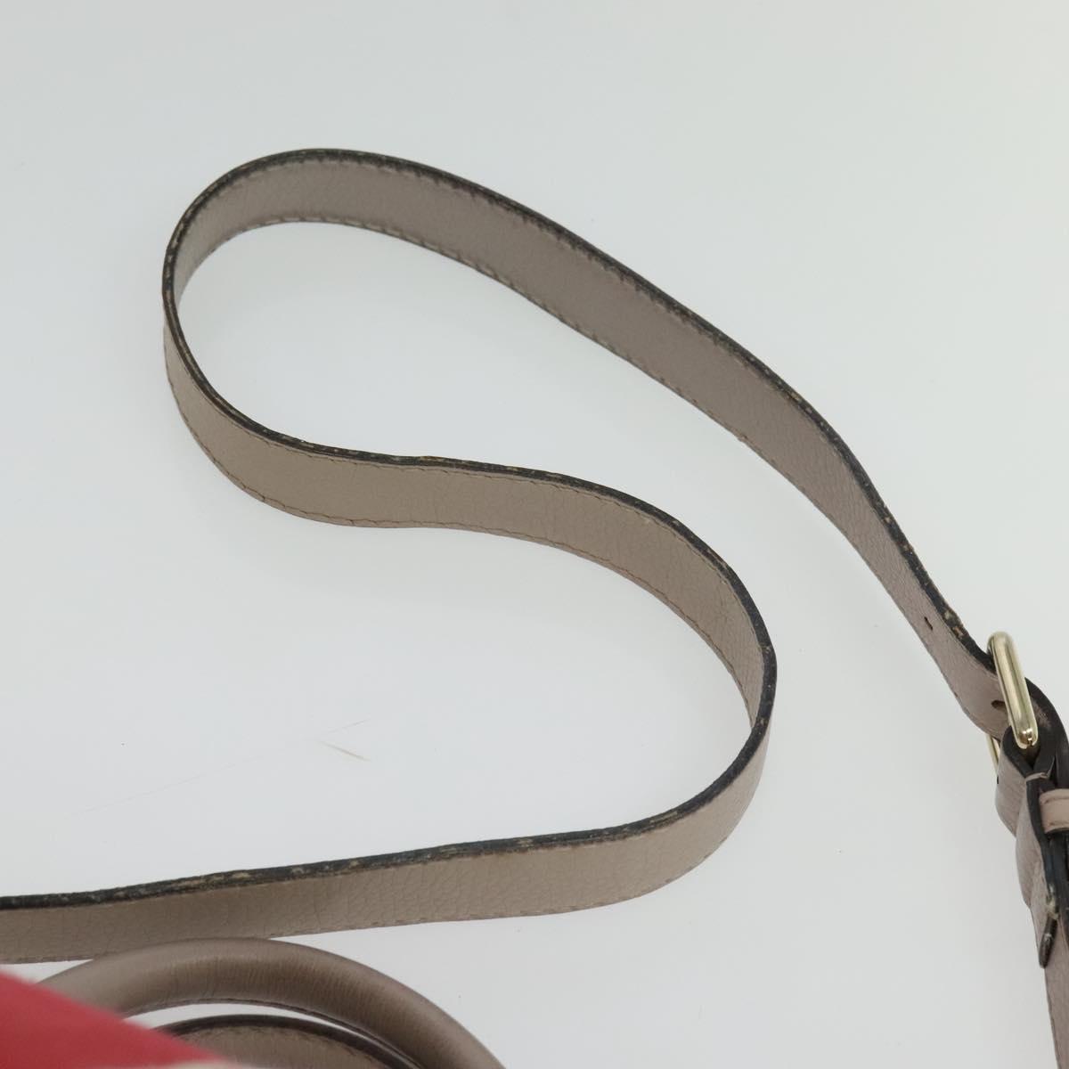 GUCCI GG Canvas Sherry Line Hand Bag 2way Beige Gold 247205 Auth 139336