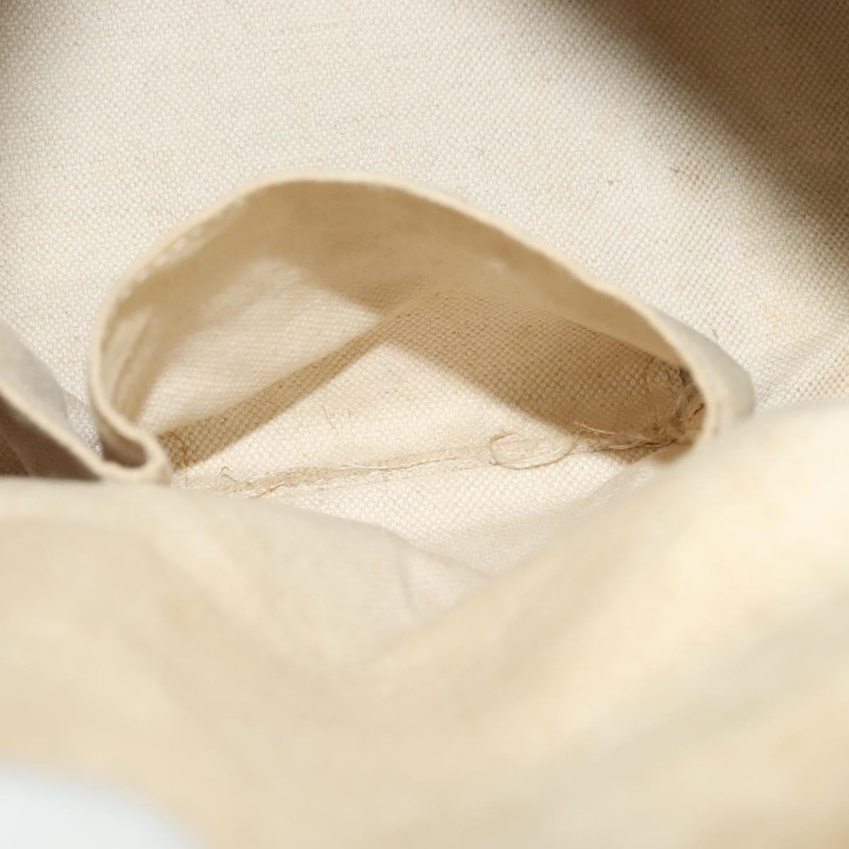GUCCI GG Canvas Sherry Line Hand Bag 2way Beige Gold 247205 Auth 139336