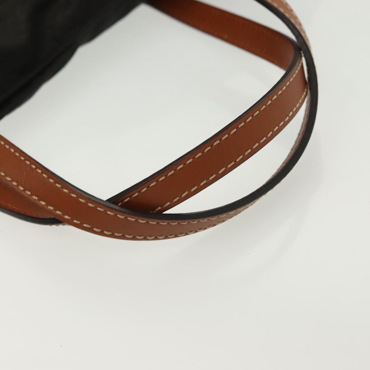 GUCCI GG Canvas Tote Bag Nylon Brown 282439 Auth 139337