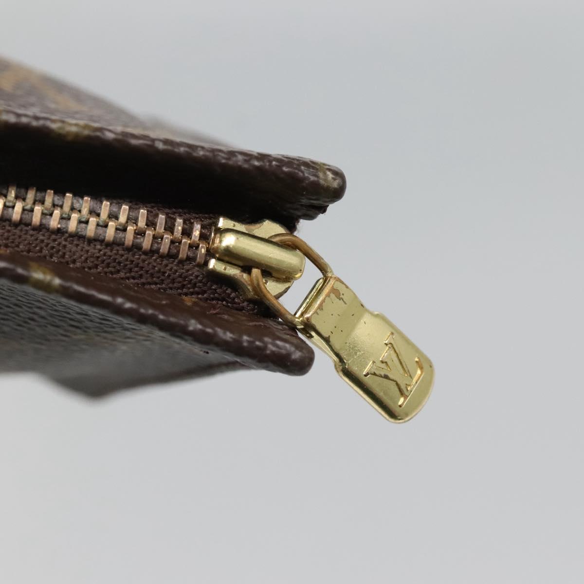 LOUIS VUITTON Monogram Poche Toilette 15 Pouch M47546 LV Auth 139378