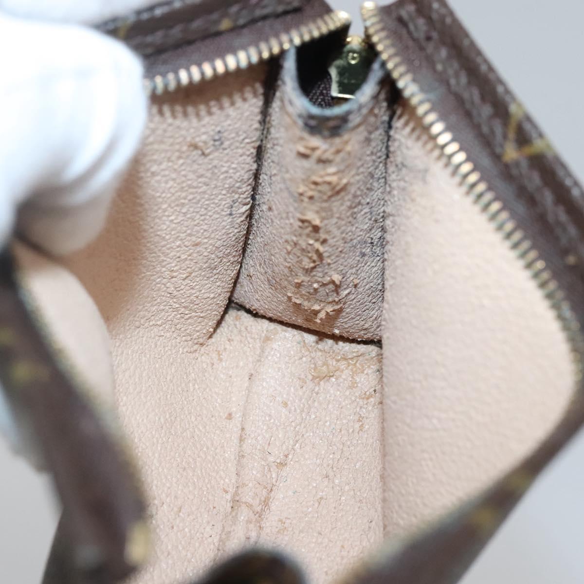 LOUIS VUITTON Monogram Poche Toilette 15 Pouch M47546 LV Auth 139378