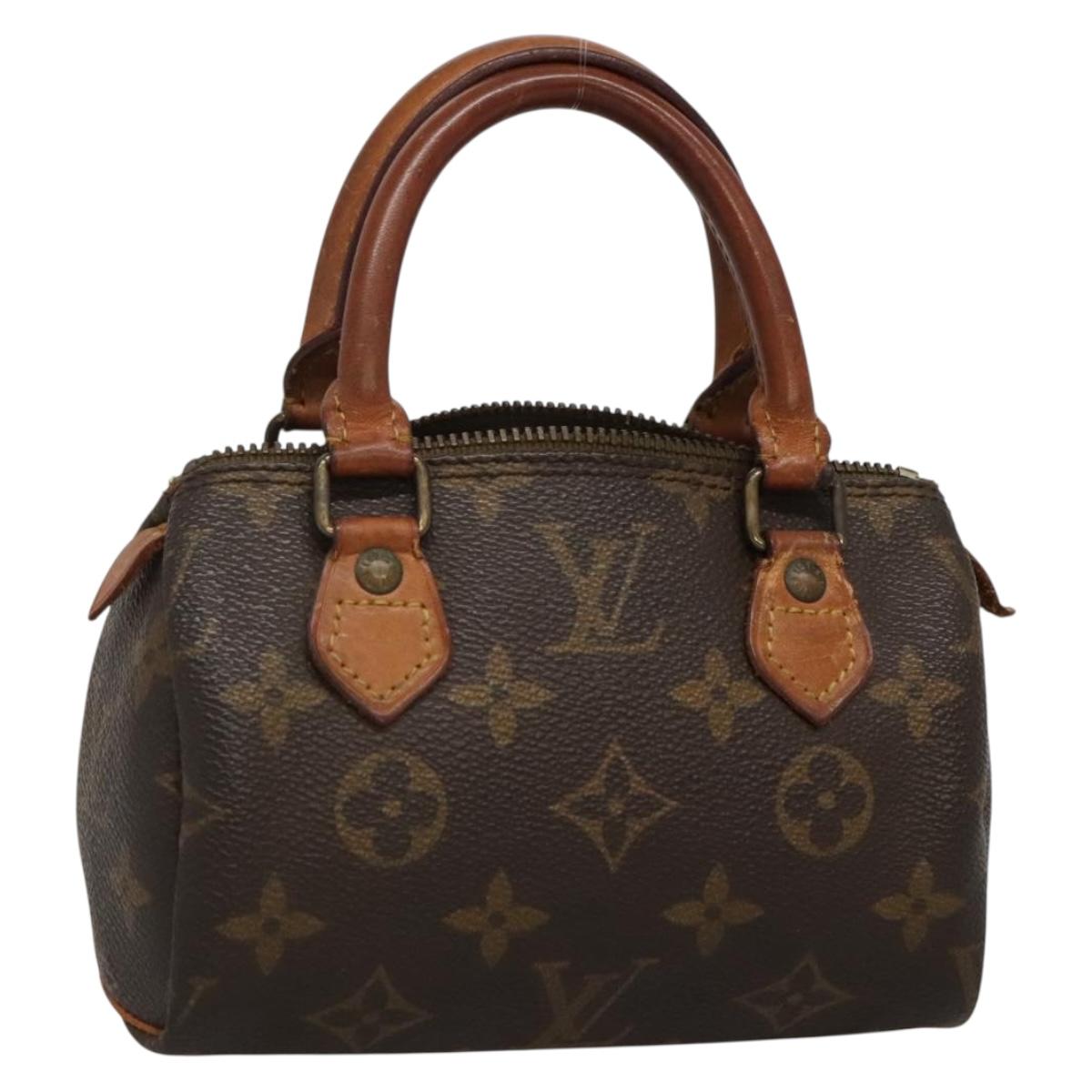 LOUIS VUITTON Monogram Mini Speedy Hand Bag M41534 LV Auth 139380