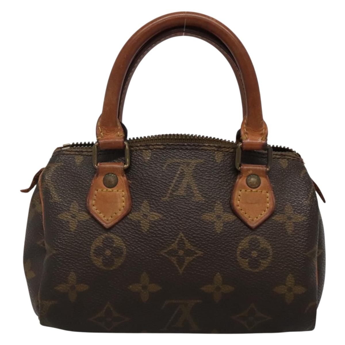 LOUIS VUITTON Monogram Mini Speedy Hand Bag M41534 LV Auth 139380