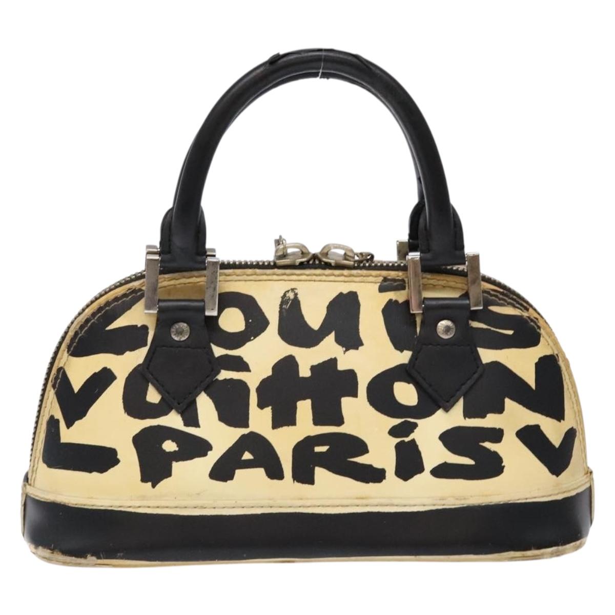 LOUIS VUITTON Monogram graffiti Armahorizontal Hand Bag Black M92175 Auth 139384