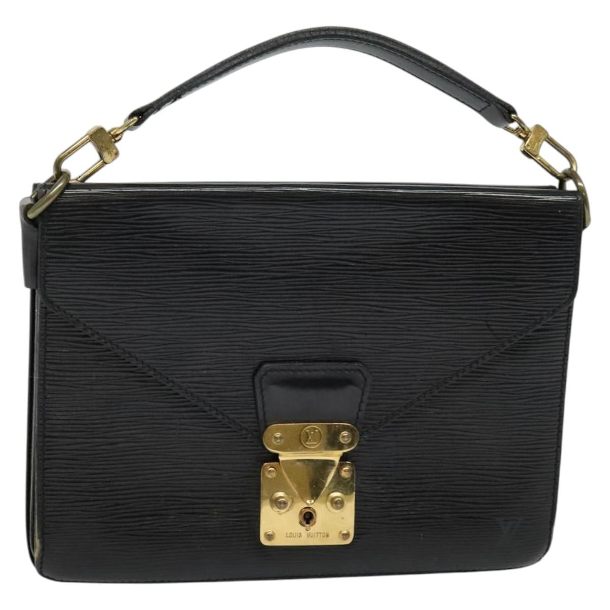 LOUIS VUITTON Epi Biface Clutch Bag Black M52322 LV Auth 139387