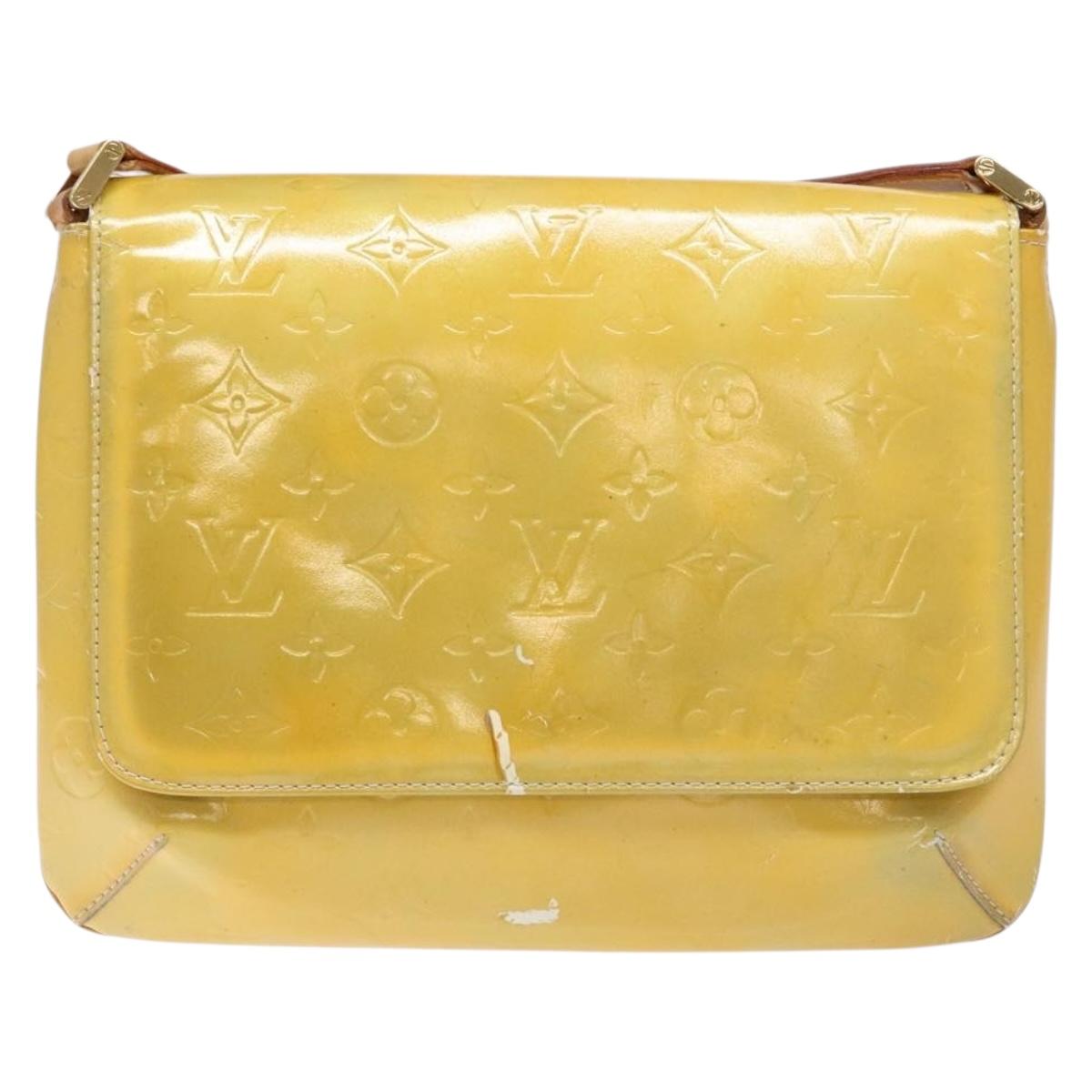 LOUIS VUITTON Monogram Vernis Thompson Street Bag Gris M91008 LV Auth 139390