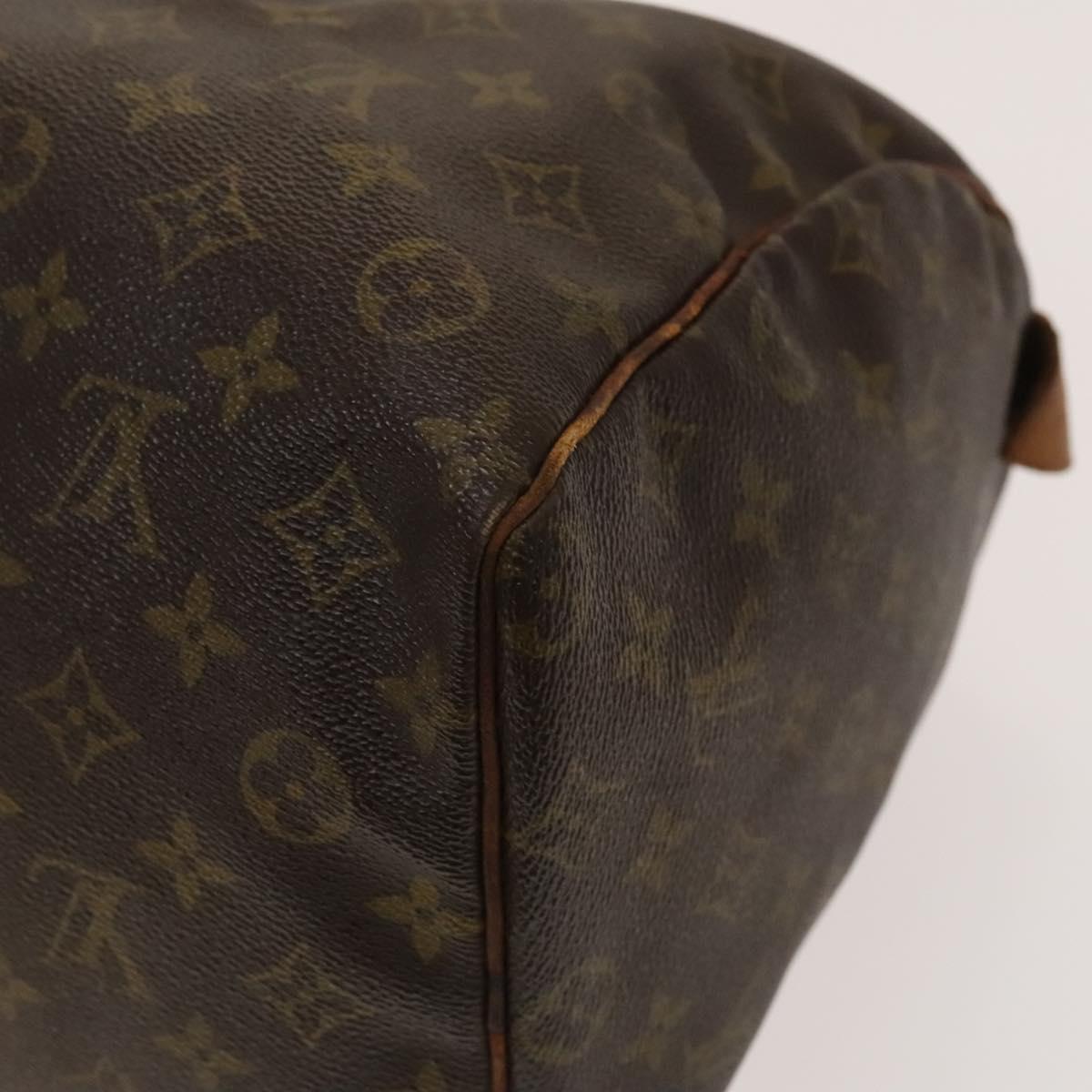 LOUIS VUITTON Monogram Speedy 35 Hand Bag M41524 LV Auth 139416