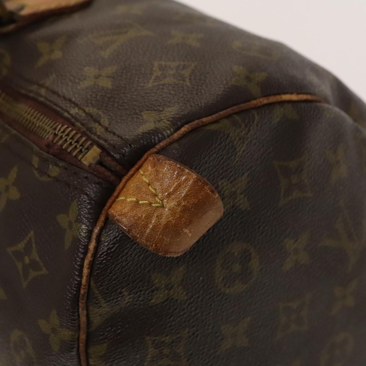 LOUIS VUITTON Monogram Speedy 35 Hand Bag M41524 LV Auth 139416