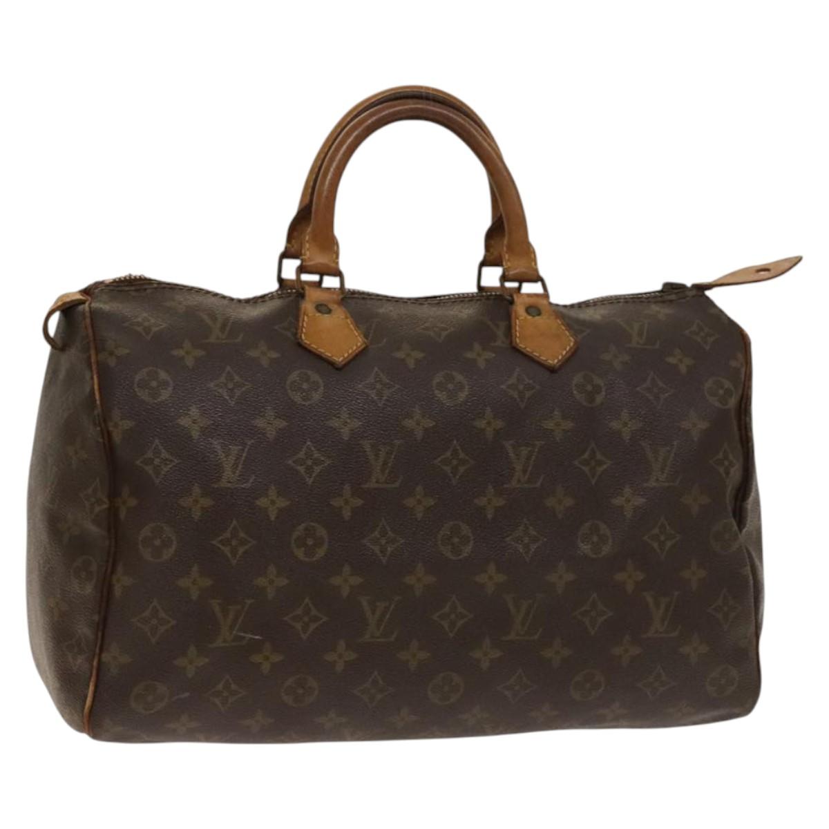 LOUIS VUITTON Monogram Speedy 35 Hand Bag M41524 LV Auth 139416