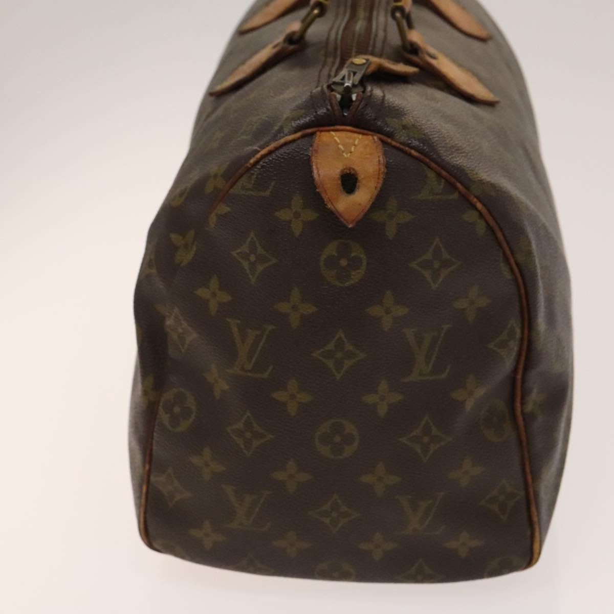 LOUIS VUITTON Monogram Speedy 35 Hand Bag M41524 LV Auth 139416