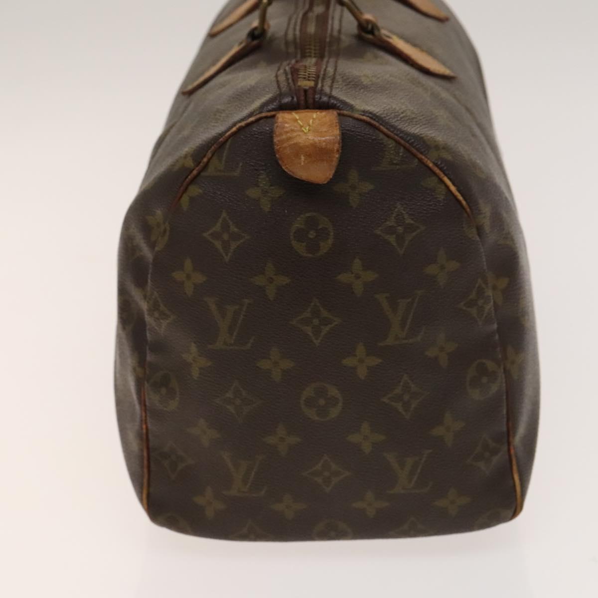 LOUIS VUITTON Monogram Speedy 35 Hand Bag M41524 LV Auth 139416