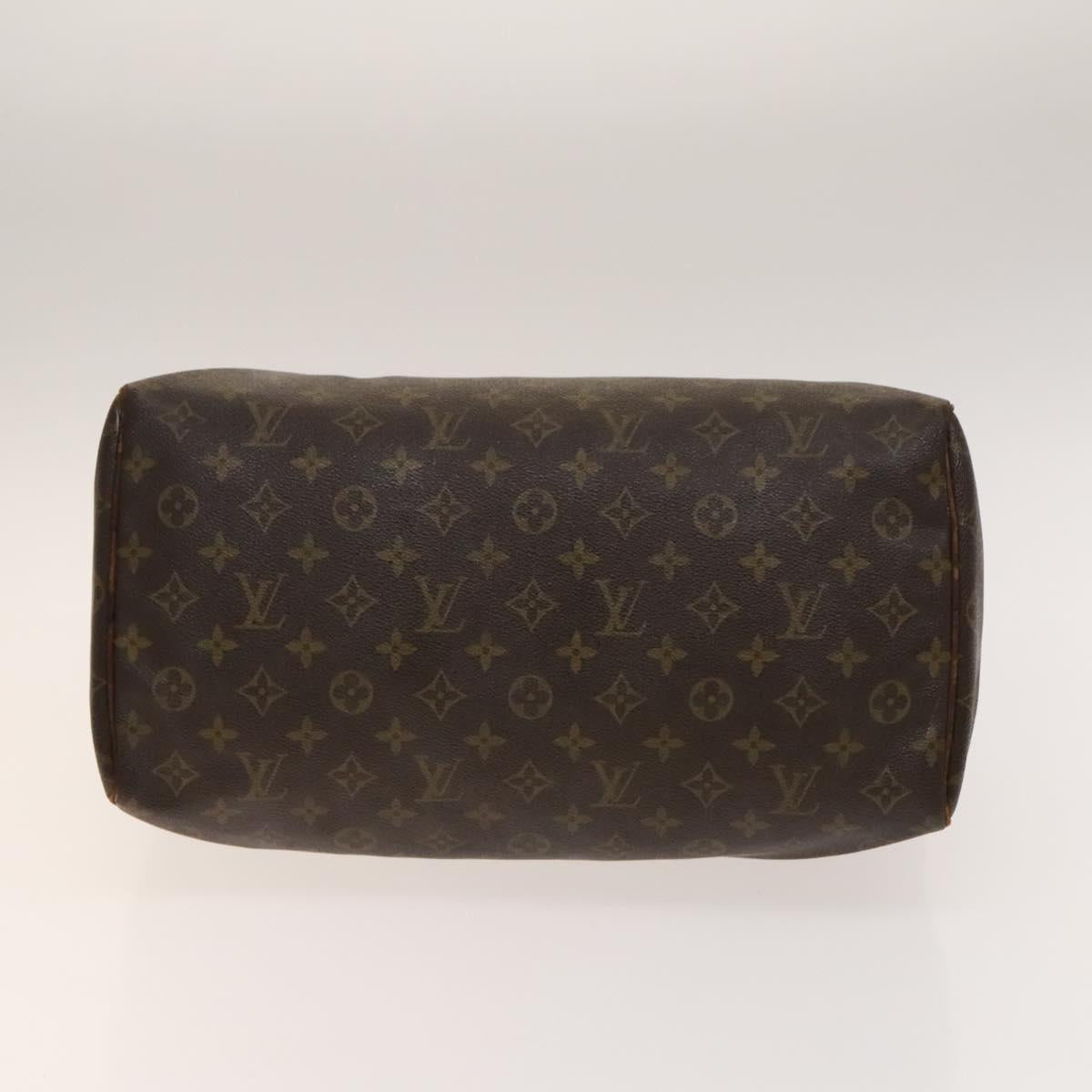 LOUIS VUITTON Monogram Speedy 35 Hand Bag M41524 LV Auth 139416
