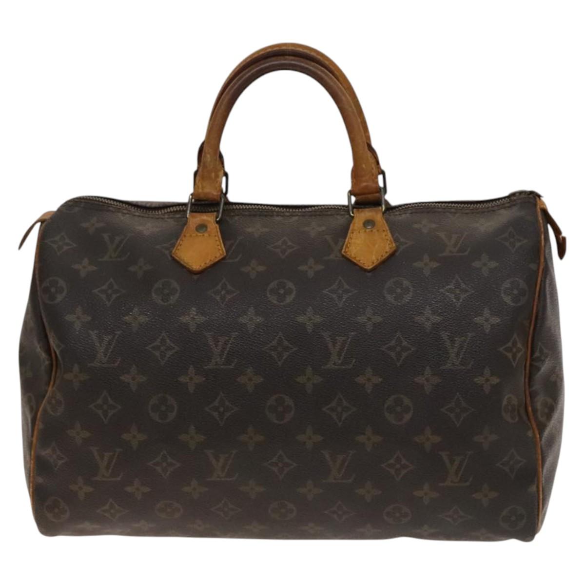 LOUIS VUITTON Monogram Speedy 35 Hand Bag M41524 LV Auth 139418