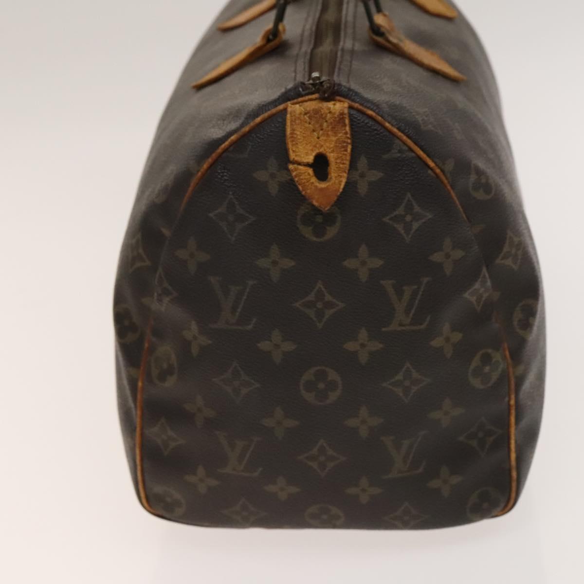 LOUIS VUITTON Monogram Speedy 35 Hand Bag M41524 LV Auth 139418