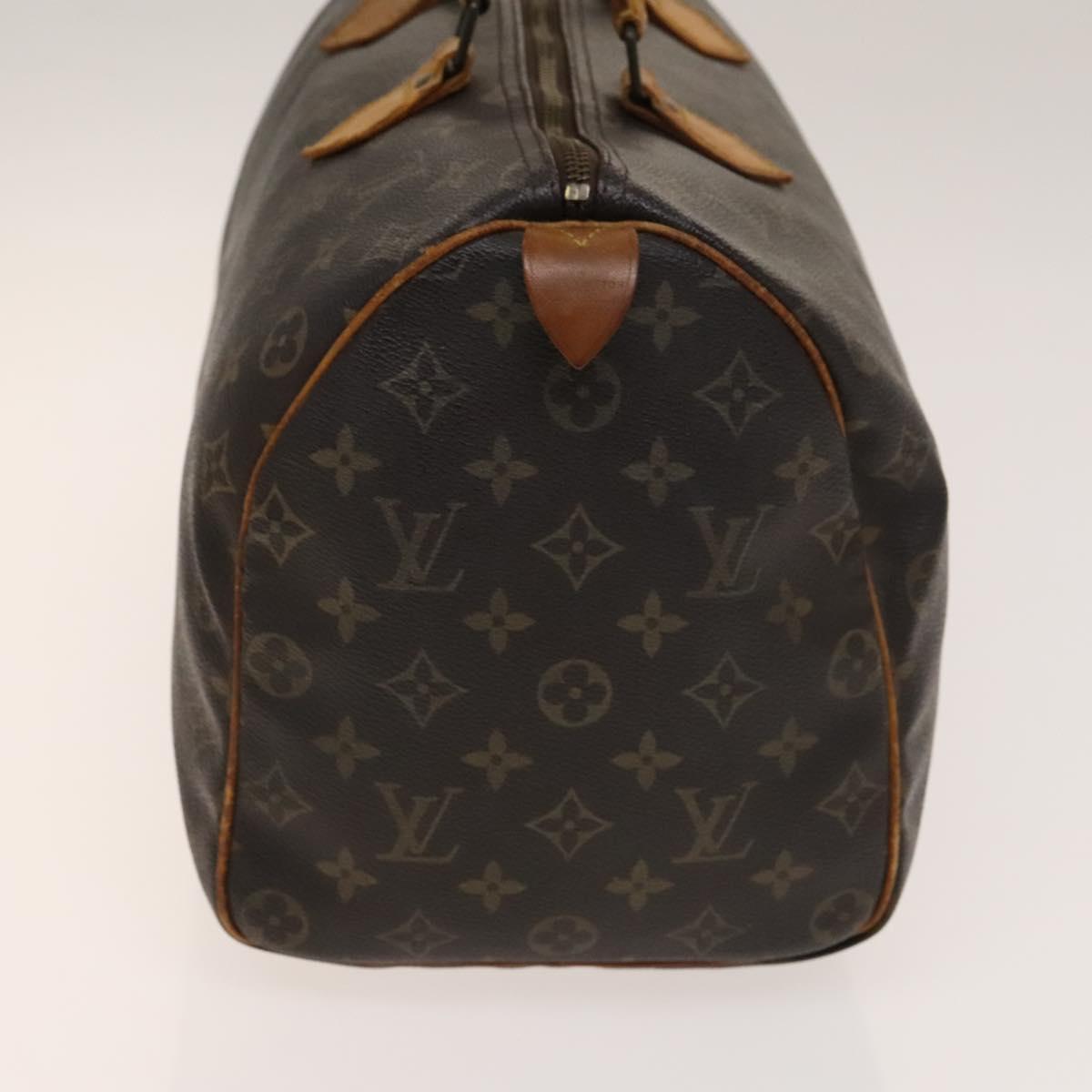 LOUIS VUITTON Monogram Speedy 35 Hand Bag M41524 LV Auth 139418