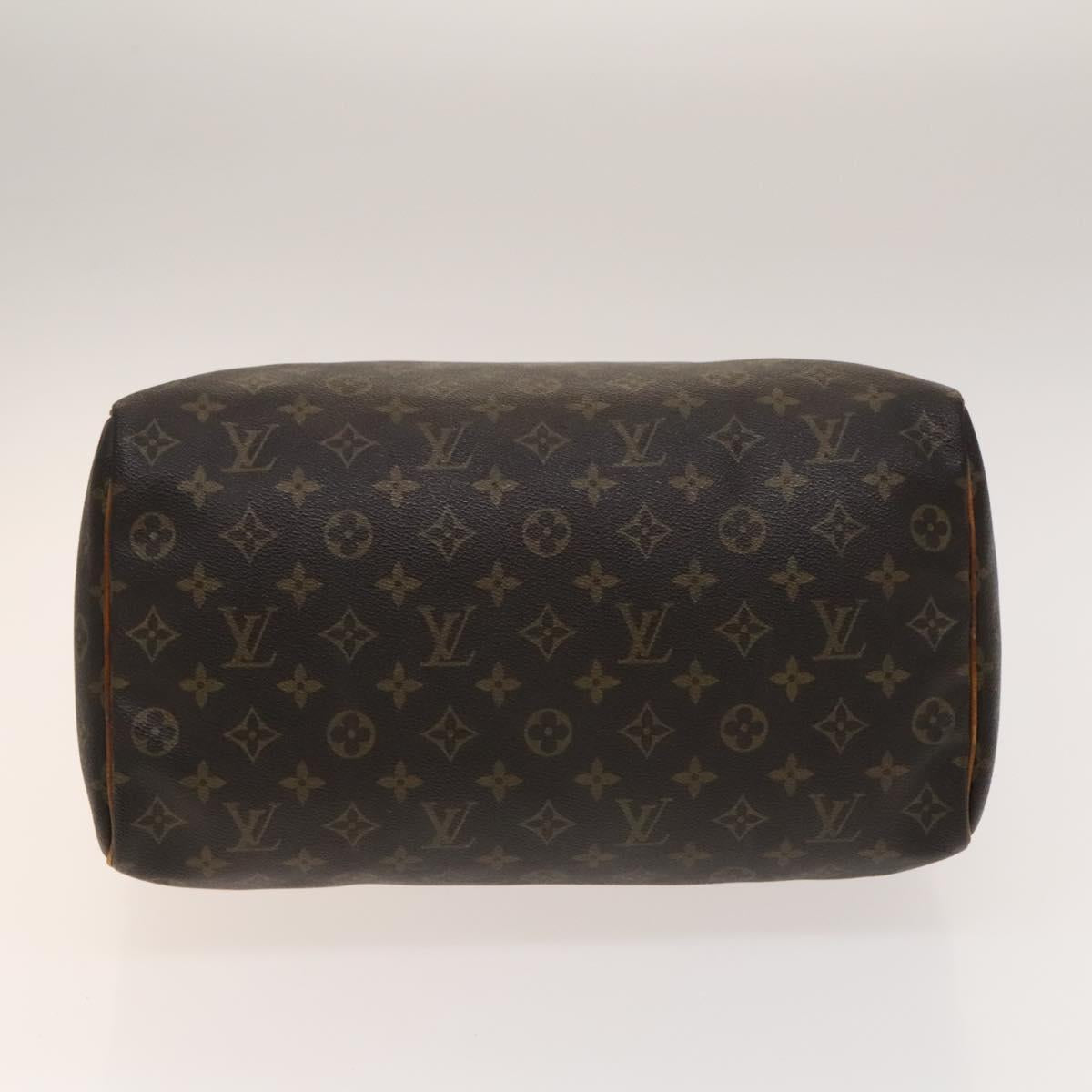 LOUIS VUITTON Monogram Speedy 35 Hand Bag M41524 LV Auth 139418