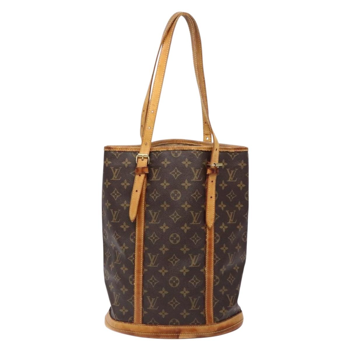 LOUIS VUITTON Monogram Bucket GM Shoulder Bag M42236 LV Auth 139420