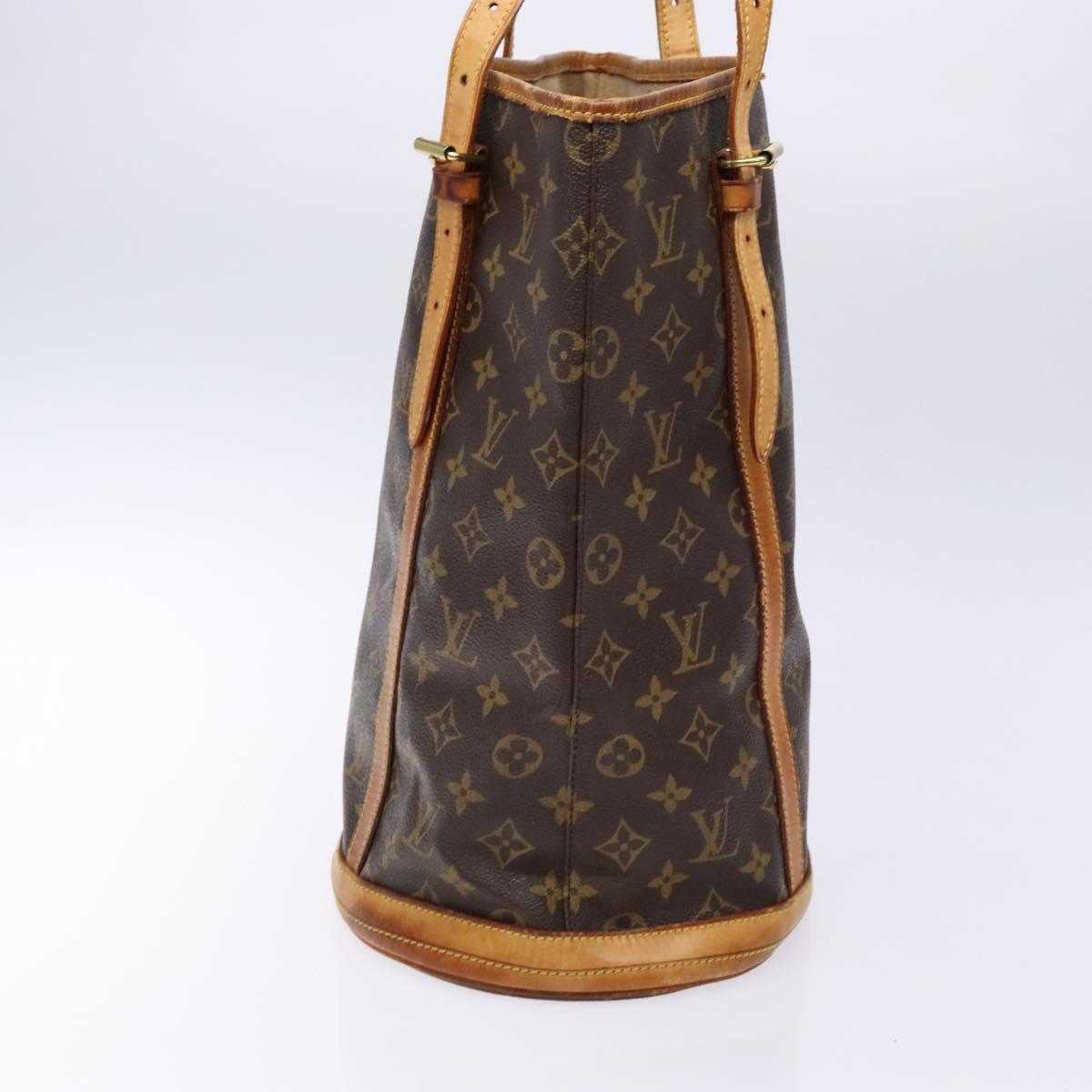 LOUIS VUITTON Monogram Bucket GM Shoulder Bag M42236 LV Auth 139420