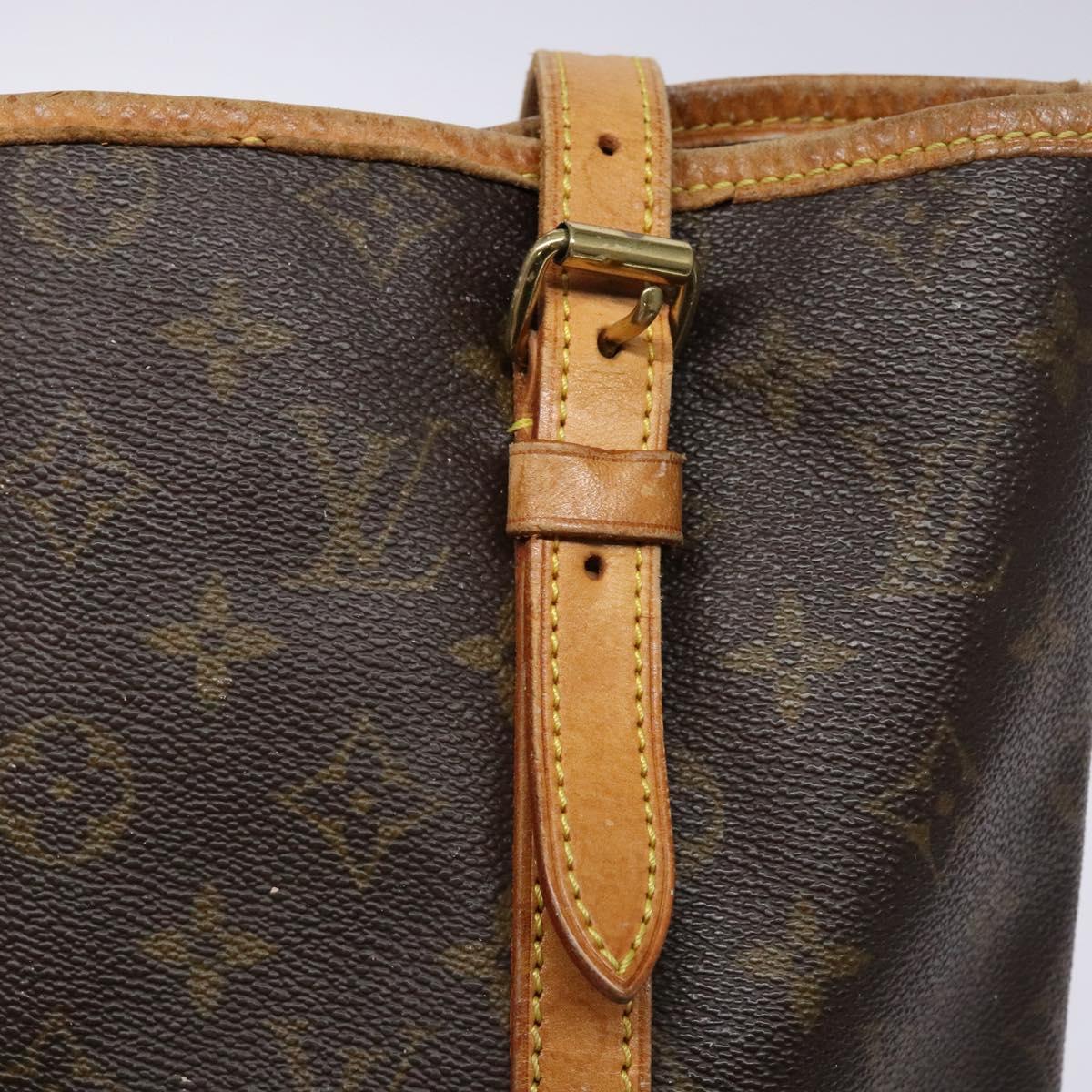 LOUIS VUITTON Monogram Bucket GM Shoulder Bag M42236 LV Auth 139423