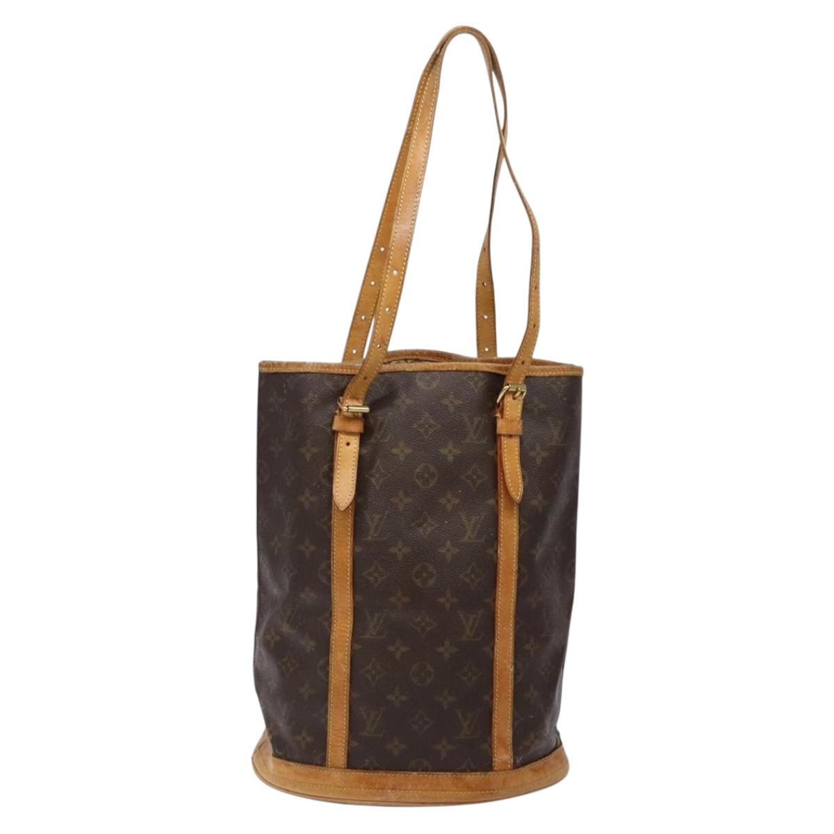 LOUIS VUITTON Monogram Bucket GM Shoulder Bag M42236 LV Auth 139423